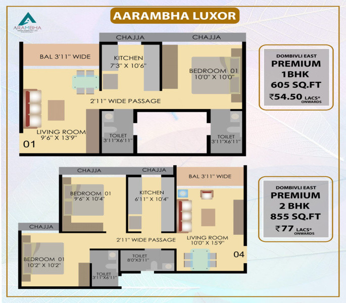 1 BHK Flats & Apartments for Sale in Thane (396 Sq.ft.)