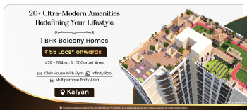 1 BHK Flats & Apartments for Sale in Thane (412 Sq.ft.)