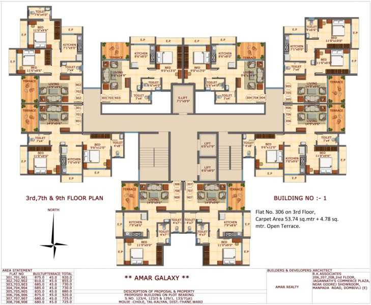 1 BHK Flats & Apartments for Sale in Dombivli West, Thane (660 Sq.ft.)