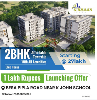 750 Sq.ft. Flats & Apartments for Sale in Besa Pipla Road, Nagpur