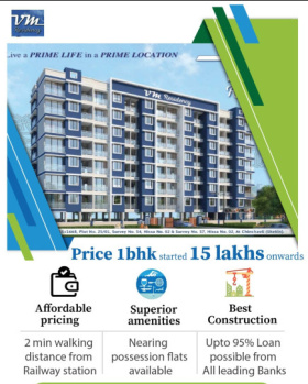 1 BHK Flats & Apartments for Sale in Khopoli, Mumbai (535 Sq.ft.)