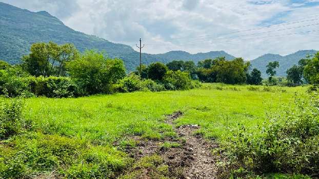 waterfall & Mountains view Canalt touch 45 Guntha 1:1 FSI land for sale at Karjat.