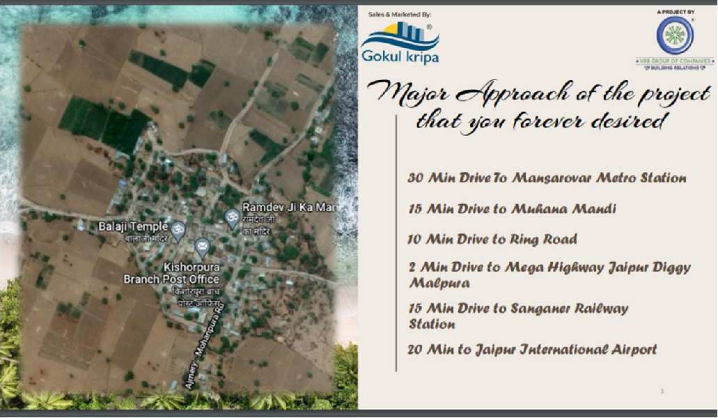 100 Sq. Yards Residential Plot For Sale In Diggi Road, Jaipur