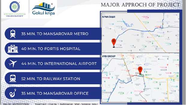 3 BHK Individual Houses / Villas for Sale in Sanganer, Jaipur (1323 Sq.ft.)