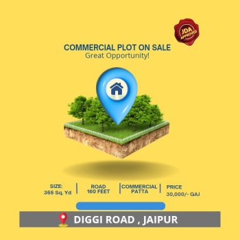Commercial Lands /Inst. Land for Sale in Diggi Road, Jaipur (355 Sq. Yards)