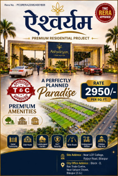 Residential Plot for Sale in Raipur Road, Bilaspur (1500 Sq.ft.)