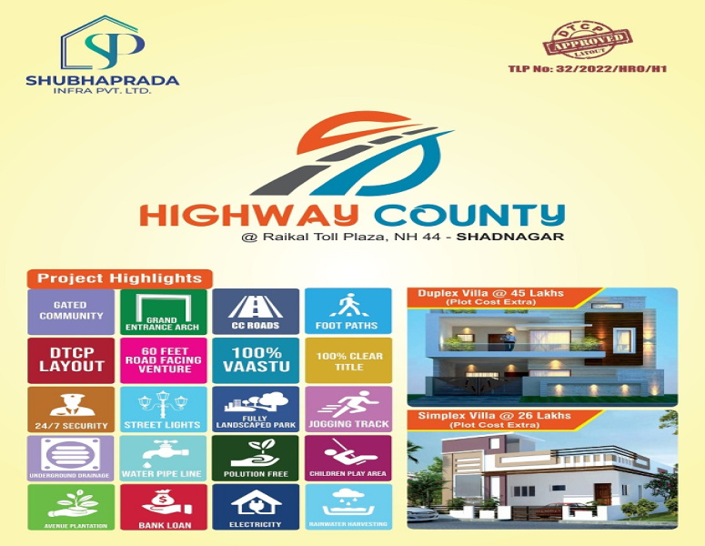 165 Sq. Yards Residential Plot for Sale in Raikal, Hyderabad