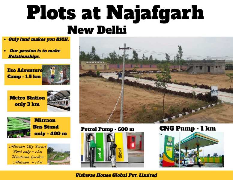 Residential Plots Available for Sale In Najafgarh, New Delhi