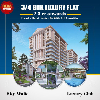 3 BHK Flats & Apartments for Sale in Sector 24, Dwarka, Delhi (1700 Sq.ft.)