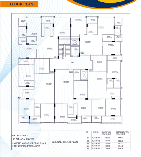 3 BHK Flats & Apartments for Sale in Ajmer Road, Jaipur (1385 Sq.ft.)