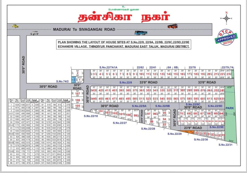 3 Cent Residential Plot for Sale in Karuppayurani, Madurai