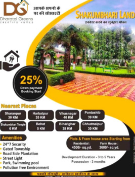 200 Sq. Yards Residential Plot for Sale in Behat, Saharanpur