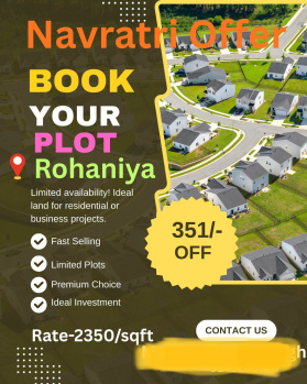 Varanasi can't railway Rohaniya to gangapur inter national cricket stadium road residential plot available