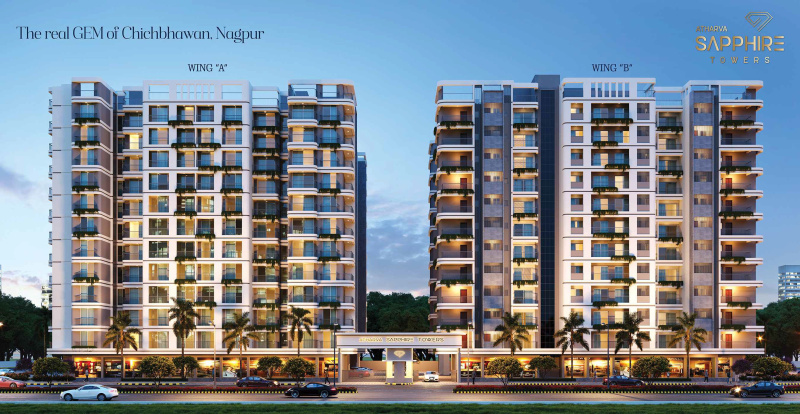 3 BHK Flats & Apartments for Sale in Wardha Road, Nagpur