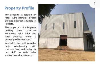 Warehouse/Godown For Rent In Artauni, Agra (35000 Sq.ft.)