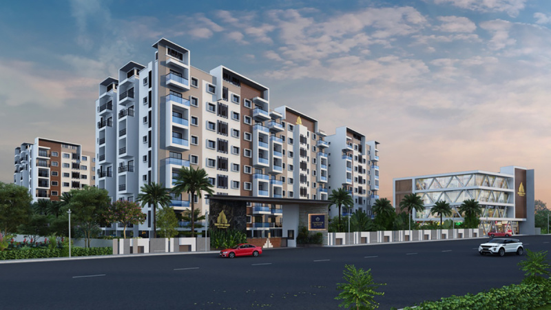 3 BHK Flats & Apartments For Sale In Soukya Road, Bangalore (1275 Sq.ft.)
