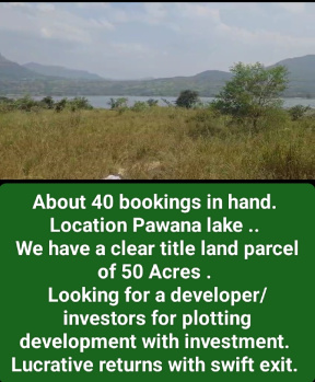 Pawana lake touch land for sale.