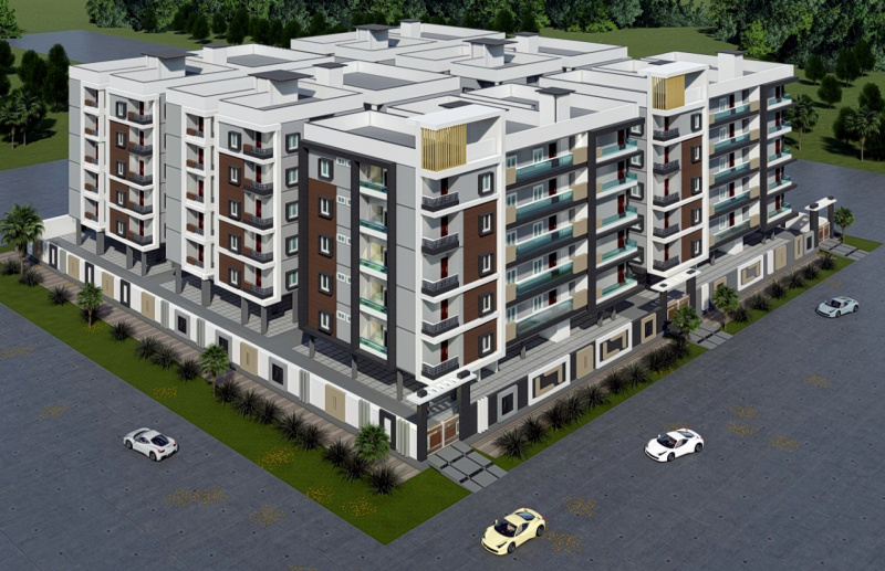 2 BHK Flats & Apartments For Sale In Bachupally, Hyderabad (1240 Sq.ft.)