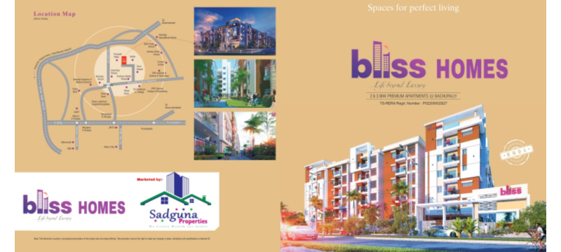 2 BHK Flats & Apartments for Sale in Bachupally, Hyderabad