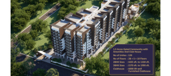 3 BHK Flats & Apartments for Sale in Tellapur, Hyderabad (1570 Sq.ft.)