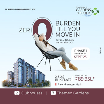 3 BHK Flats & Apartments for Sale in Rajendra Nagar, Hyderabad (1620 Sq.ft.)
