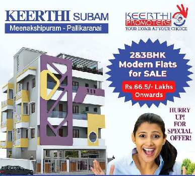 2 BHK Flats & Apartments for Sale in Meenakshi Nagar, Chennai (1076 Sq.ft.)