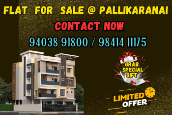 2 BHK Flats & Apartments for Sale in Pallikaranai, Chennai (866 Sq.ft.)