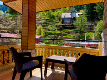 7 Rooms fully furnished cottages near Hadimba Temple Manali for lease in Manali wooden furnished