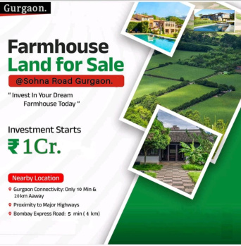 1 Acre Agricultural/Farm Land for Sale in Sohna Road, Faridabad