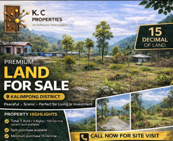 Beautiful Land Available With Mountain Valley View IN Kalimpong Near NH171A