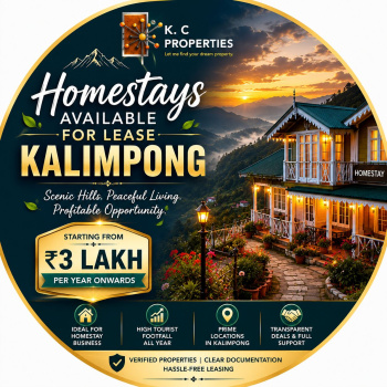 Beautiful Homestays & Resorts available for lease in Kalimpong