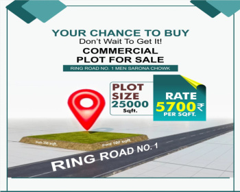 EXCLUSIVE COMMERCIAL PLOT FOR SALE IN RING ROAD NO.1 NEAR BY SARONA CHOWK