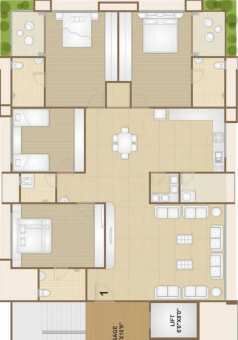 4 BHK Flats & Apartments for Sale in Pal, Surat (3071 Sq.ft.)