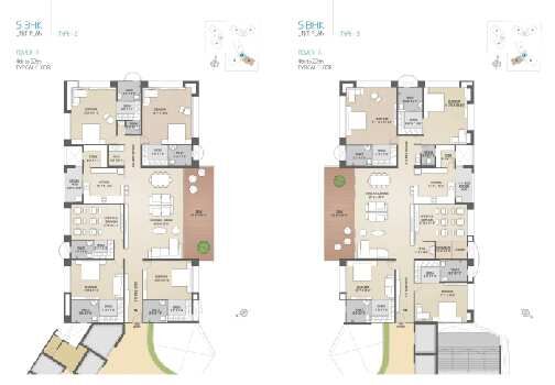 5 BHK Flats & Apartments for Sale in Adajan, Surat (6000 Sq.ft.)