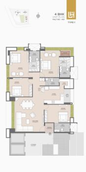 3 BHK Flats & Apartments for Sale in Surat (2217 Sq.ft.)