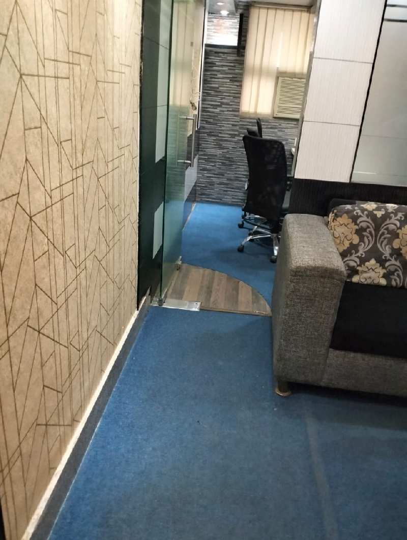 Office Furnished On Rent 520 Sq Ft Including Mezanine Flr At BBD Bag Fairlie Place On 1st Flr With Lift Price 50,000/- Plus Gst Give Chair Also