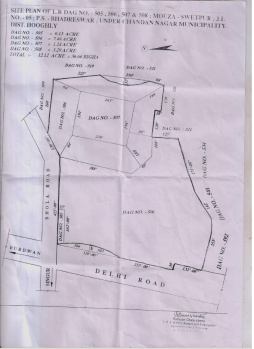 Prime 12.12 Acre Land for Sale at Swetpur, Chandannagar Municipality – Hooghly (₹32 Crore)