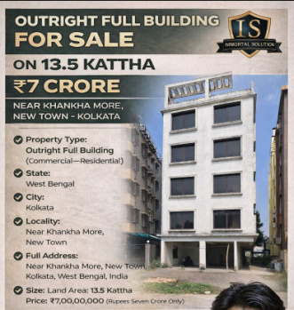 Outright Full Building for Sale on 13.5 Kattha near Akhankha More, New Town