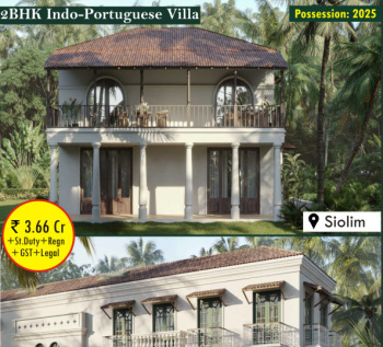 With Pvt Pool Ultra Premium Luxury 2BHK Boutique Villa for Sale in Siolim