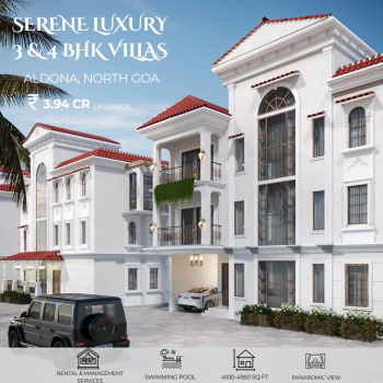 Luxurious 4BHK Premium Villas in Aldona For Sale