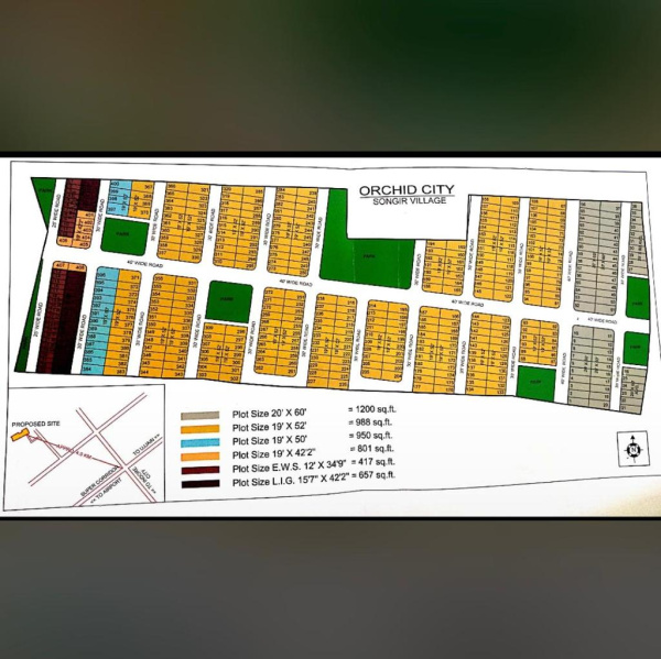 989 Sq.ft. Residential Plot for Sale in Super Corridor, Indore