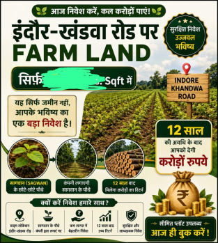 1 BHK Farm House for Sale in Khandwa Road, Indore (100 Sq.ft.)