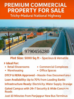 Commercial and residencial plot for sales. On road project
