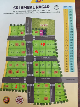 Residential Plot for Sale in Samayapuram, Tiruchirappalli (1500 Sq.ft.)
