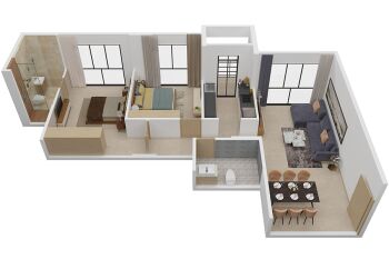 3BHK FLAT SALE AT I. C. COLONY AT BORIVALI WEST