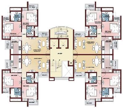 3 BHK Flats & Apartments for Rent in Sahibabad, Ghaziabad