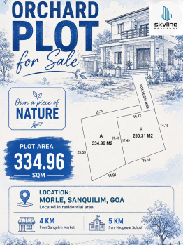 Residential Plot for Sale in Sanquelim, Goa (335 Sq. Meter)