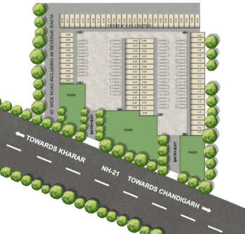 Jubilee Park Lane Sec 120 Mohali ( Commercial Plots and Builtup available   )