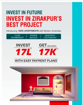 Invest 17Lakh and get 17K monthly rent till possession