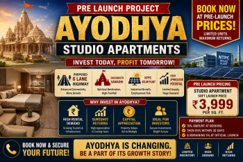 Studio Apartments at Soft Launch Price – ₹3,999/Sq. Ft.